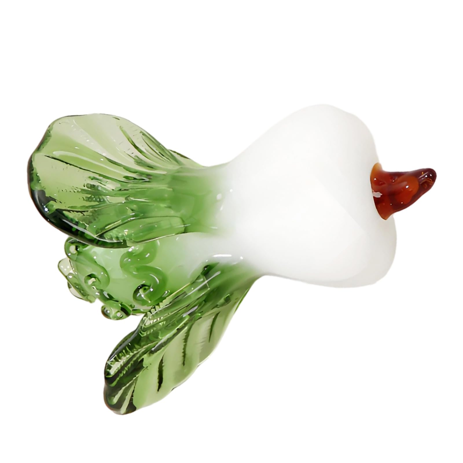 hogtnd Glass Chinese Cabbage Statue, Fengshui Decoration, Housewarming Gift for Celebrations, Holidays, Bring Good Luck Glass Chinese Cabbage Ornament