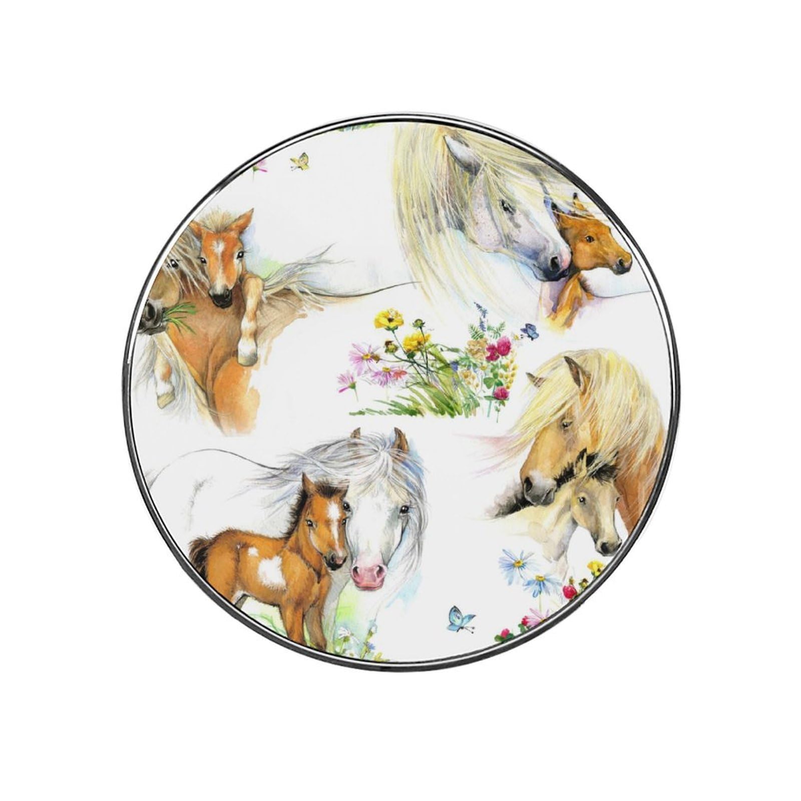 Watercolor Horse Refrigerator Magnet Decorative Locker Magnet For Kitchen And Office Home Décor
