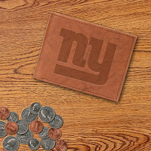 Image of Rico Industries NFL Embroidered Genuine Leather Tri-fold Wallet 3.25 inch x 4.25 inch - Slim