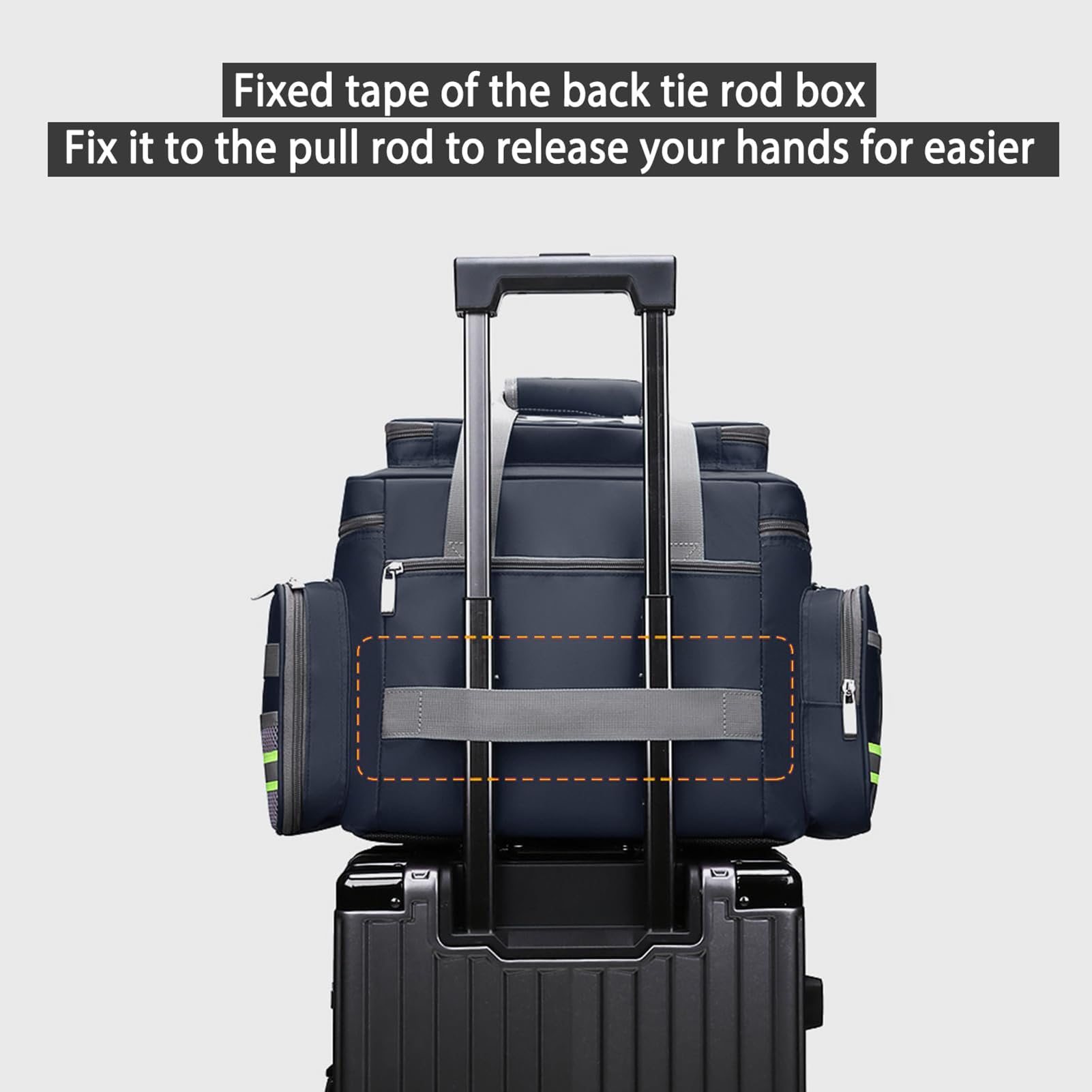 Kits De Primeros Auxilios Emergencia Vacíos, Impermeable Resistente a La Tira Reflectante Bolsa Primeros Auxilios Gran Capacidad Para Viajar, Automóvil, Lugar De Trabajo Y Al Aire Libre (solo Bolsa)