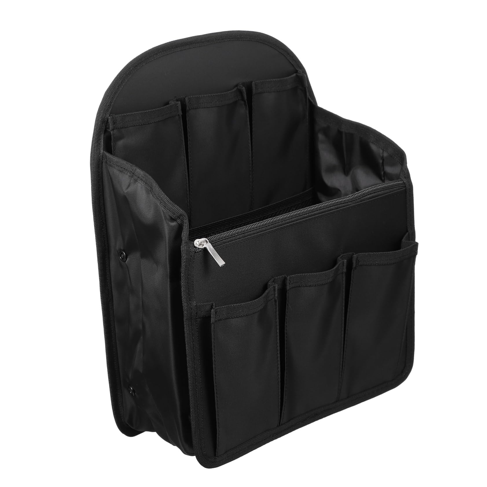 Inserto Organizzatore per Zaino Viaggio Multi Scomparti in Nailon Nero