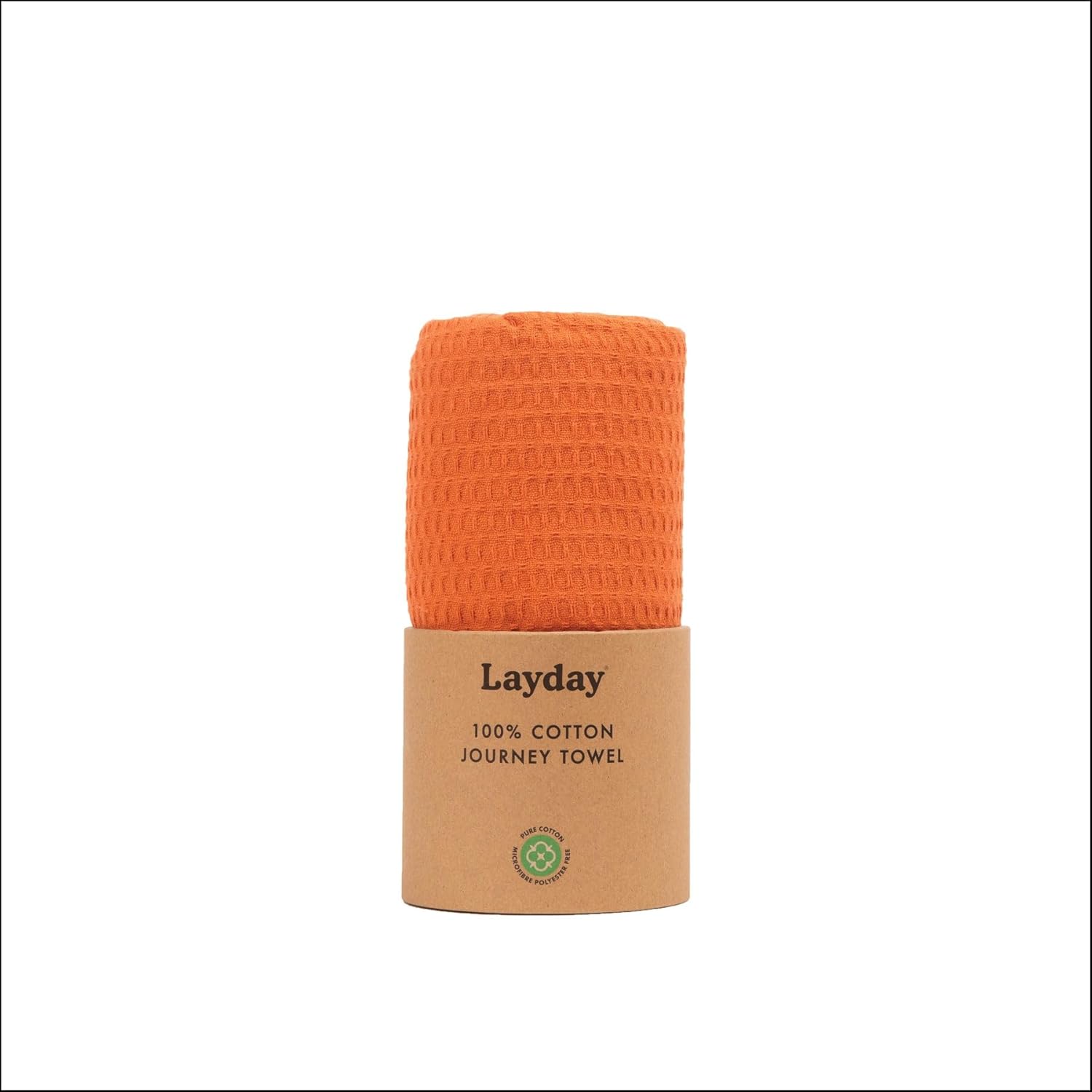 Layday Rover Rust Organic Cotton Travel Towel for Surfing & Backpacking