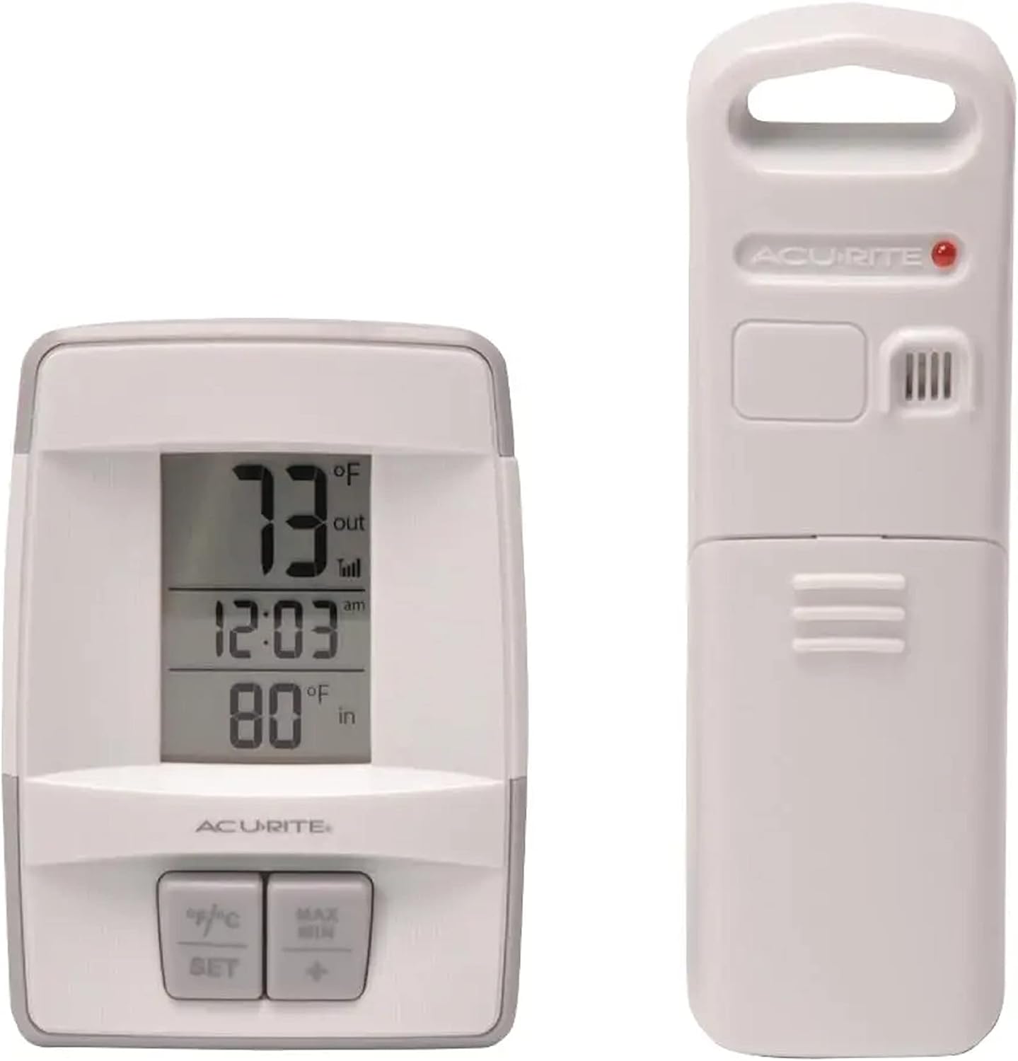 Acurite Wireless Indoor/Outdoor Thermometer with Clock