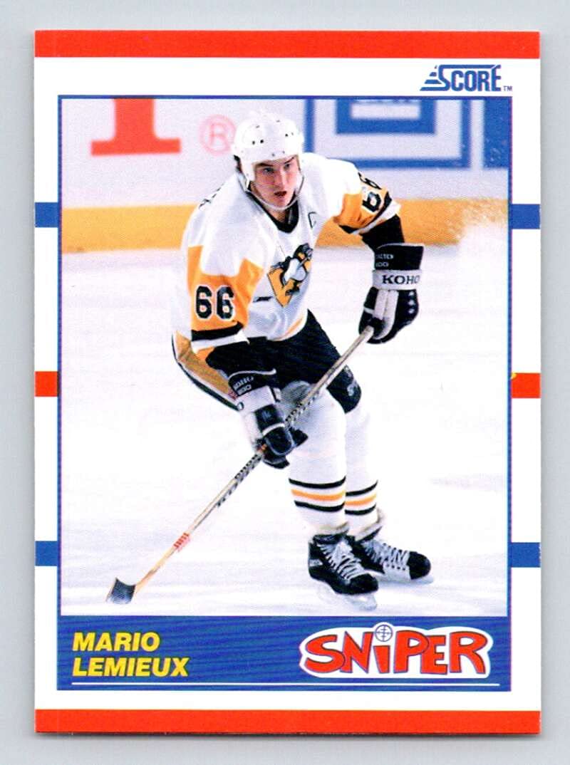 Amazon.com: Hockey NHL 1990-91 Score #337 Mario Lemieux #337 NM Penguins :  Collectibles & Fine Art