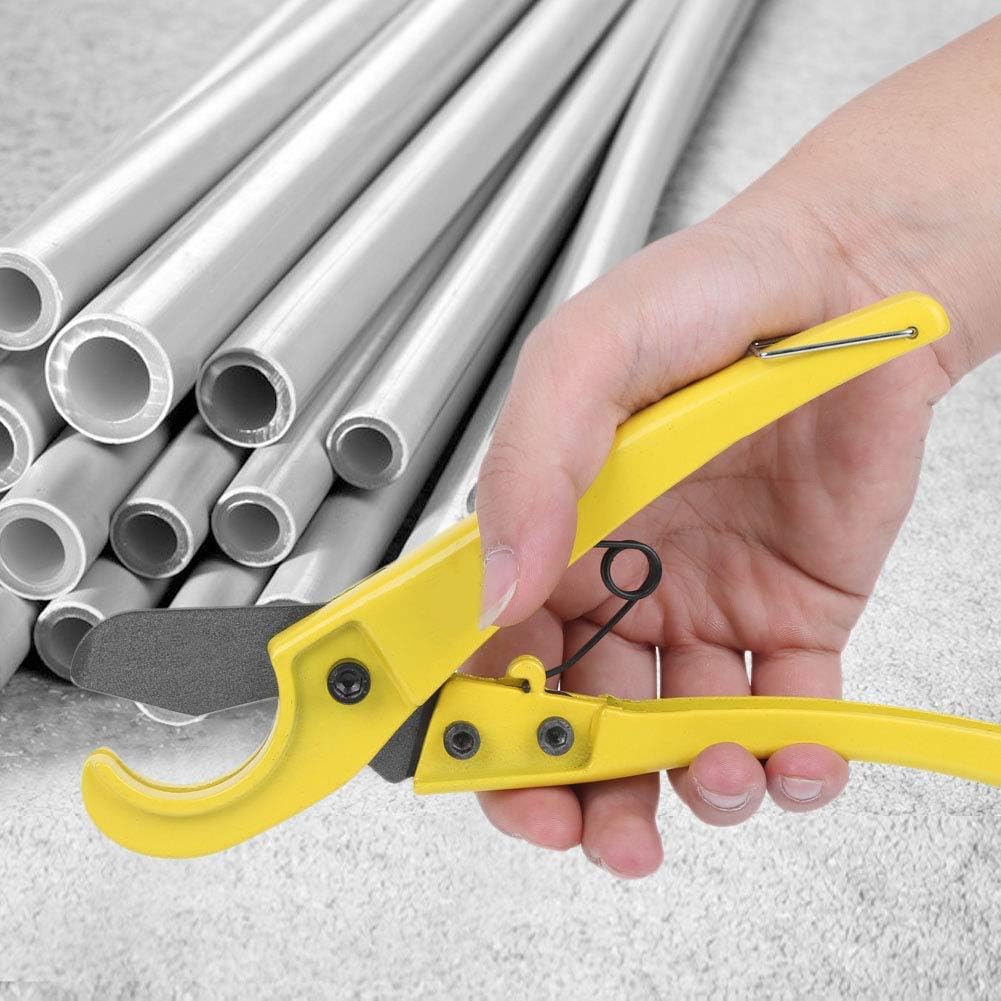 PVC Binnenpijpsnijder Set, Binnenpijpsnijder voor PVC Buis met 6st Zaagbladen Zeskantschacht en Verstelbare Dieptemetergeleider Interne Pijpsnijder Loodgietergereedschapset