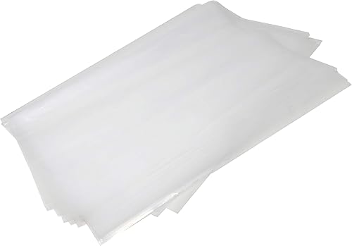 Allgala Bolsas de embalaje de plástico de extremo abierto de polietileno grueso de alta resistencia de 3 miltransparente - Bolsa de 18 x 24 - 100