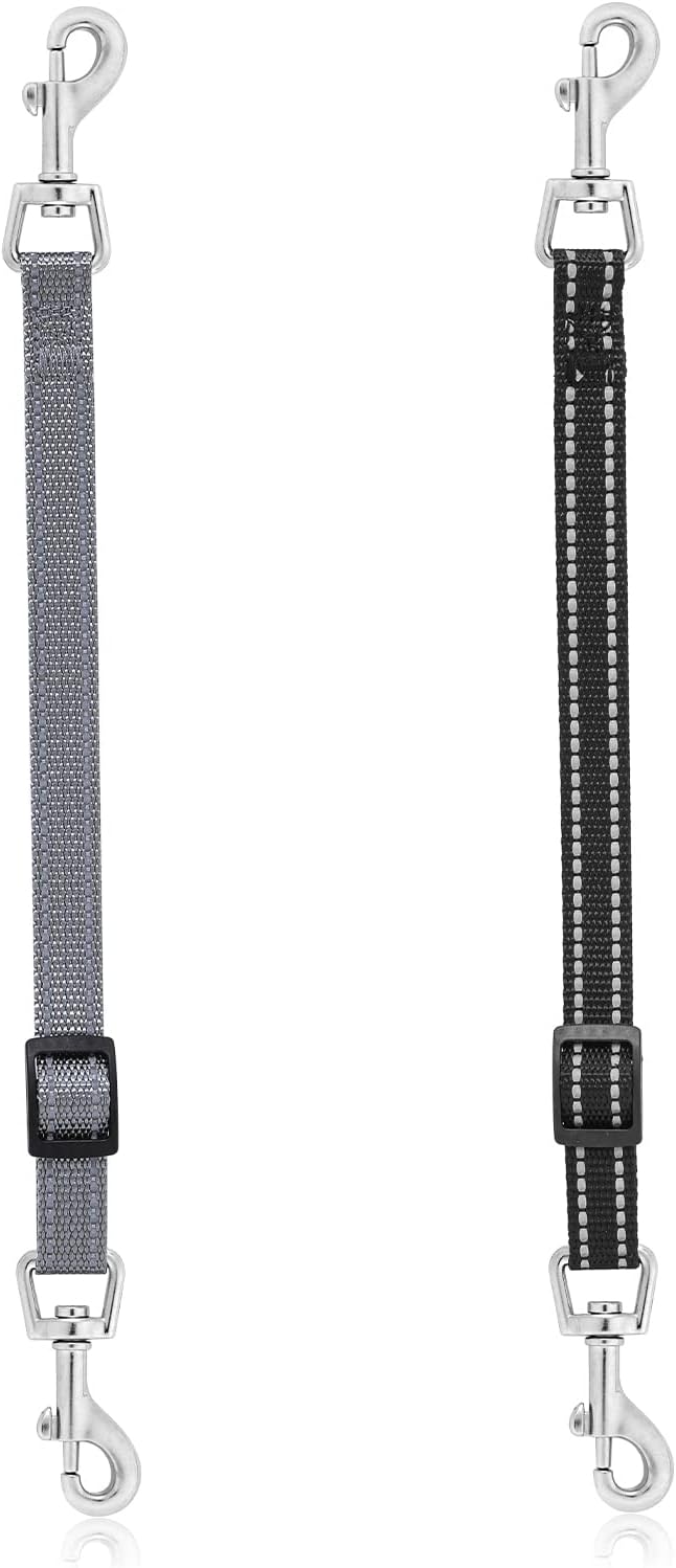 Dog Collar Clips,2 Pcs Reflective Nylon Prong Collar