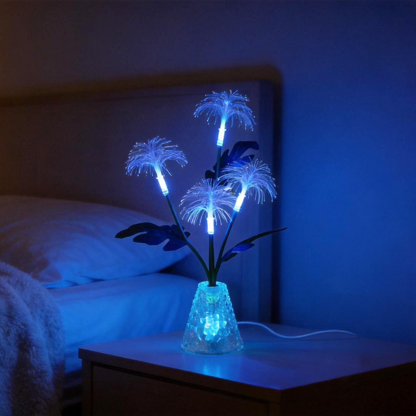 Fiber Optic Firework Lamp, Color Changing Night Light Lamp for Bedroom Bar Coffee Shop Wedding Decor, Gifts for Women Mom Daughter Grandma Girlfriend Friend Birthday Christmas Valentines Mothers Day