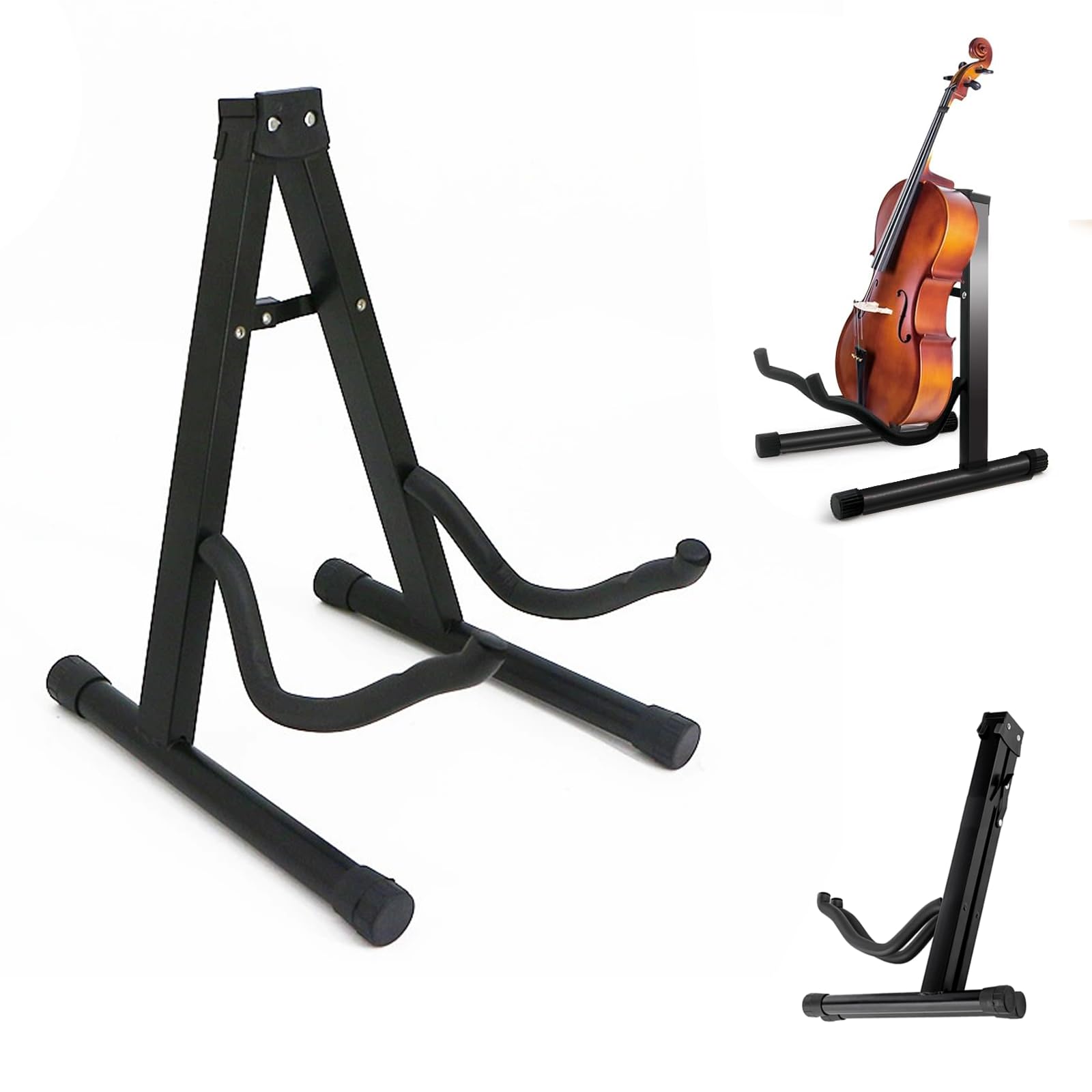 LMSAWK Acoustic Electric Bass Stand A, Electric Bass Travel Classic Guitar Stand, Universal Folding A-Frame Guitar Stand
