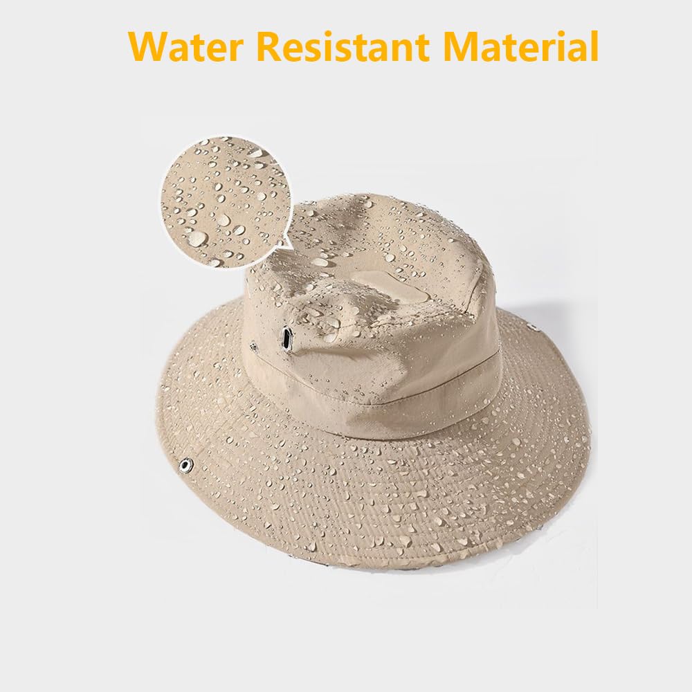 Sombrero de Sol para Mujer Sombrero Al Aire Libre UV Protección Verano Gorro de Pescador para Playa Senderismo Safari Playa de ala Ancha 54-59CM（#1）