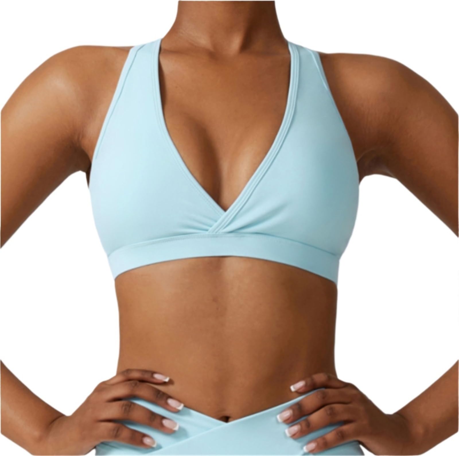 Biustonosz Sportowy Damski Stanik Sportowy Fitness Kamizelka Do Jogi Krótka Bielizna Push-up Biustonosz Do Ćwiczeń Gimnastycznych Biustonosz Sportowy Damski(Blue,XL)
