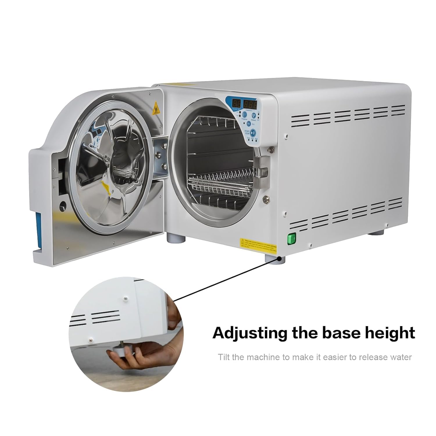 23L Autoklav Trocknungsfunktion Hochdruck Temperatur Dampf Sterilisator Digitaler Bildschirm Dual Control Tür Schloss Klasse N