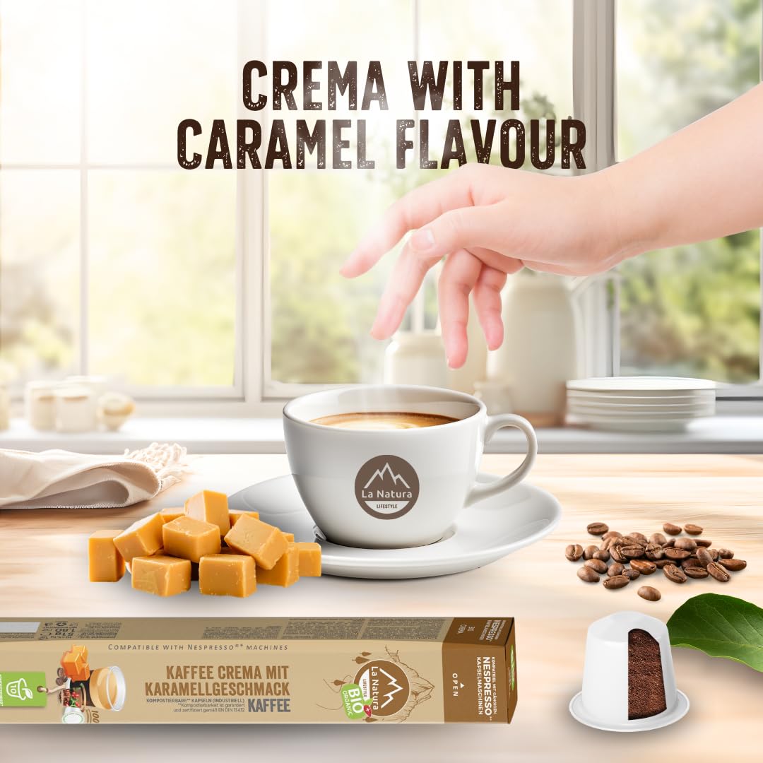 La Natura Lifestyle Crema BIO Café Caramel - 60 Capsules
