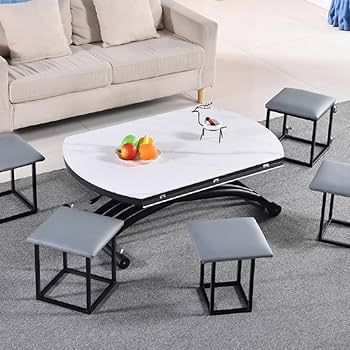 テーブル　白　(拡張、昇降可能)  9月16日迄の出品です 71PmSEKDmXL._AC_UL210_SR210,