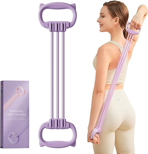 Miniatura 1 de Bandas de resistencia con asas, bandas de resistencia individuales, bandas de ejercicio con asas cómodas, entrenamiento de resistencia, terapia