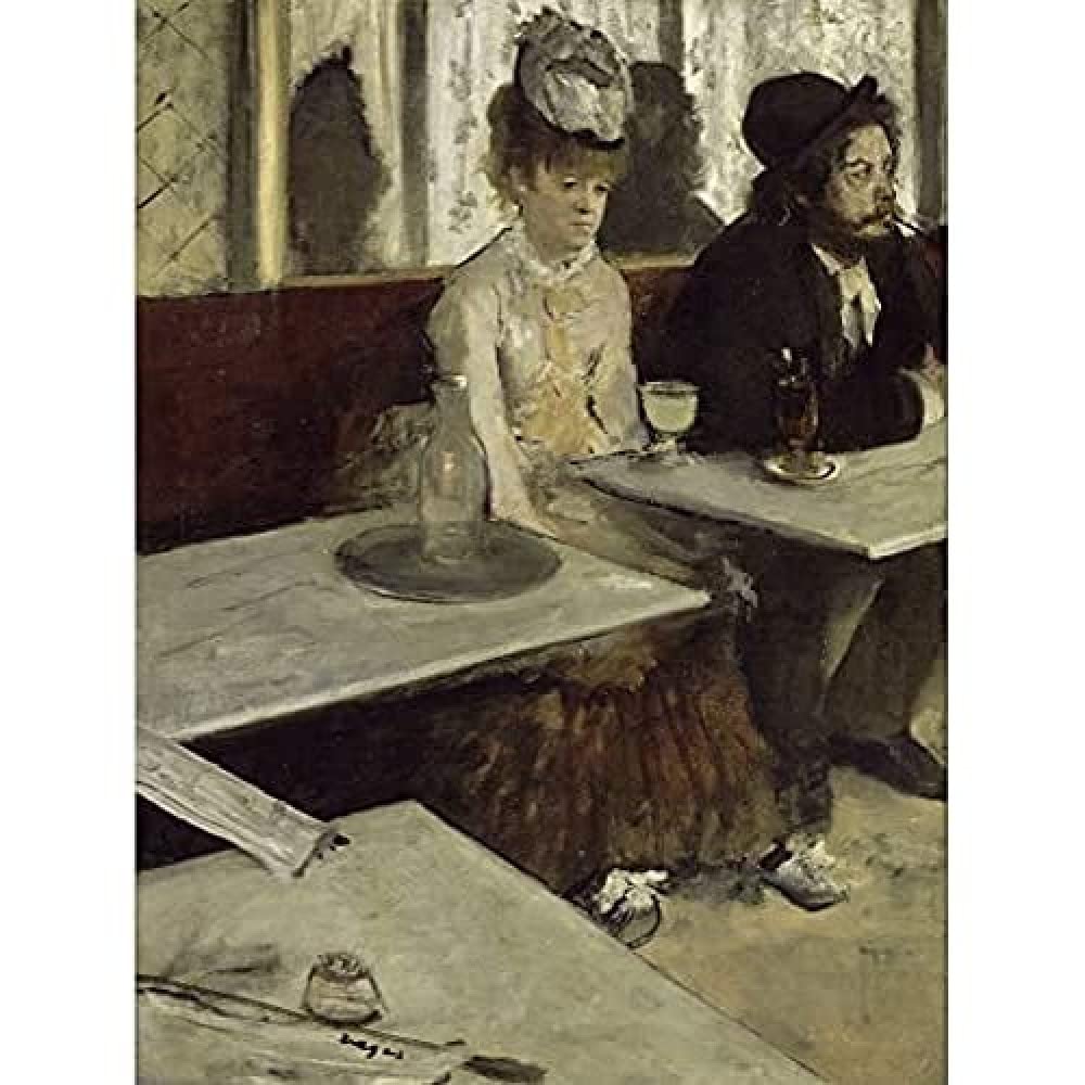 Edgar Degas In A Cafe Unframed Wall Art Print Poster Home Decor Premium
