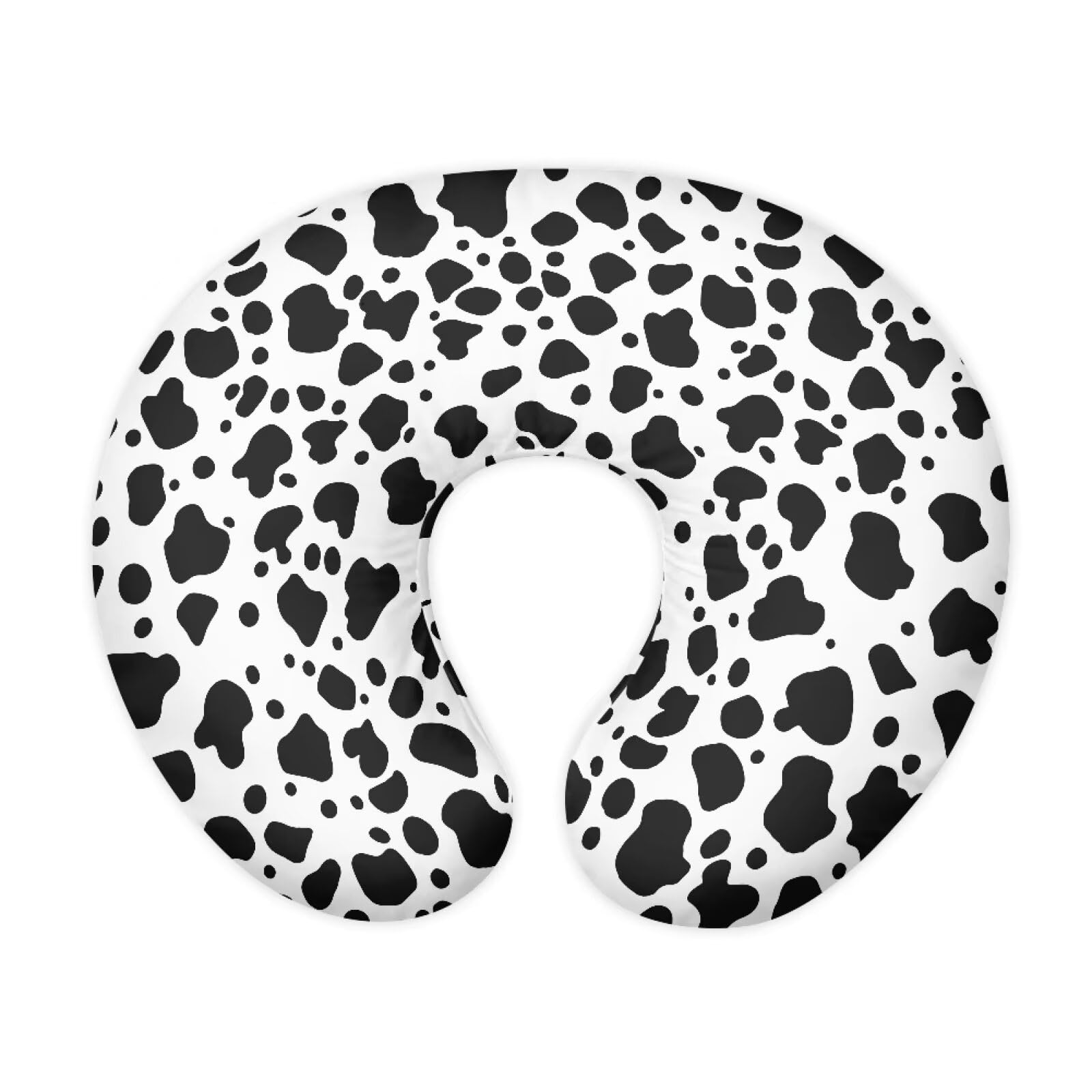 Drnuikhe Cow Spots Nursing Pillow Covers Ultra Soft Pillowcase Elastic Feeding Pillow Covers Safely Positioner Case,Gift for Infant and Baby