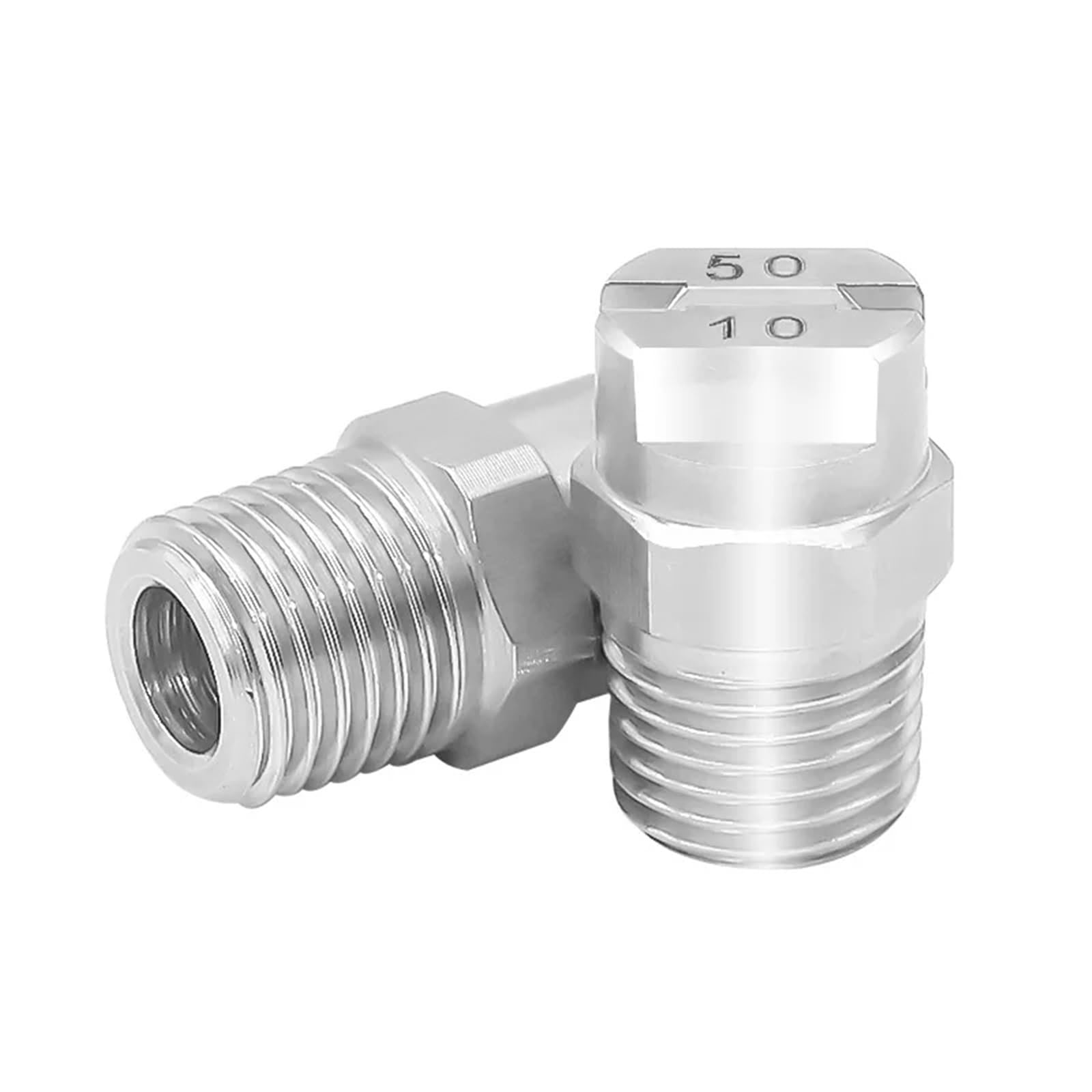 Boquilla de ventilador plana, Boquilla de pulverización lavado con agua, chorro plano, 1/4 pulgadas, 25 grados, 4 Uds