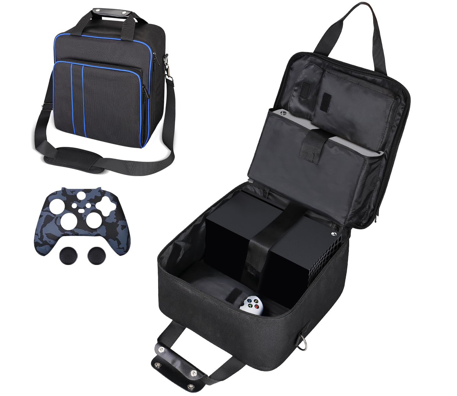 Game Console Carrying Case Compatible With Xbox Series X S