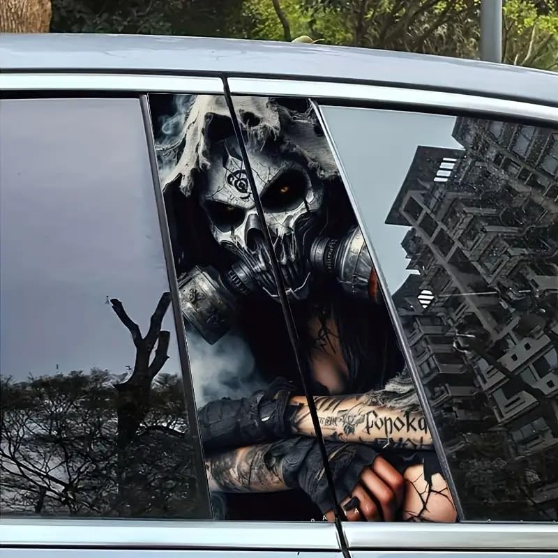 Evil Clown Killer Vinyl Sticker - Horror Car Bumper Phone Decal