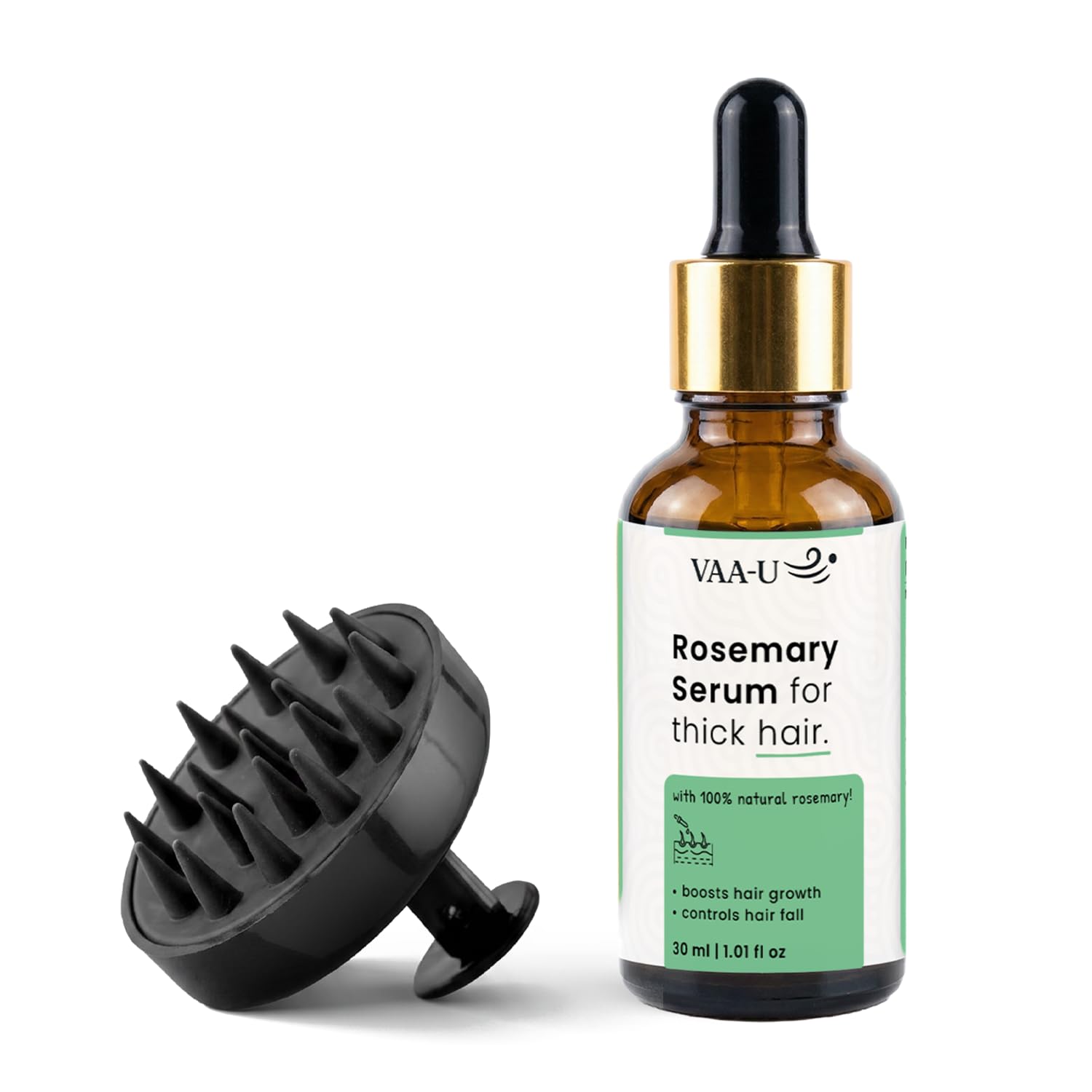 Rosemary Hair Growth Serum 30ml with Scalp Massager | Hair Fall Control Serum | Anti Hair Loss Treatment | Scalp Treatment for Thicker Hair & Root Strengthening | Hair Regrowth Support | Men & Women-image-38