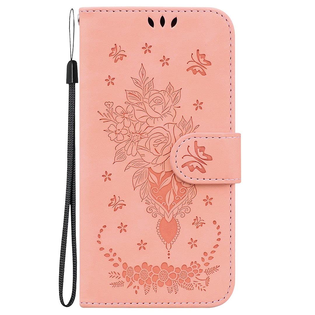 Custodia Per LG K41S/K51S Con Stampa Tigre In Rilievo E Portafoglio – Pelle PU Nera