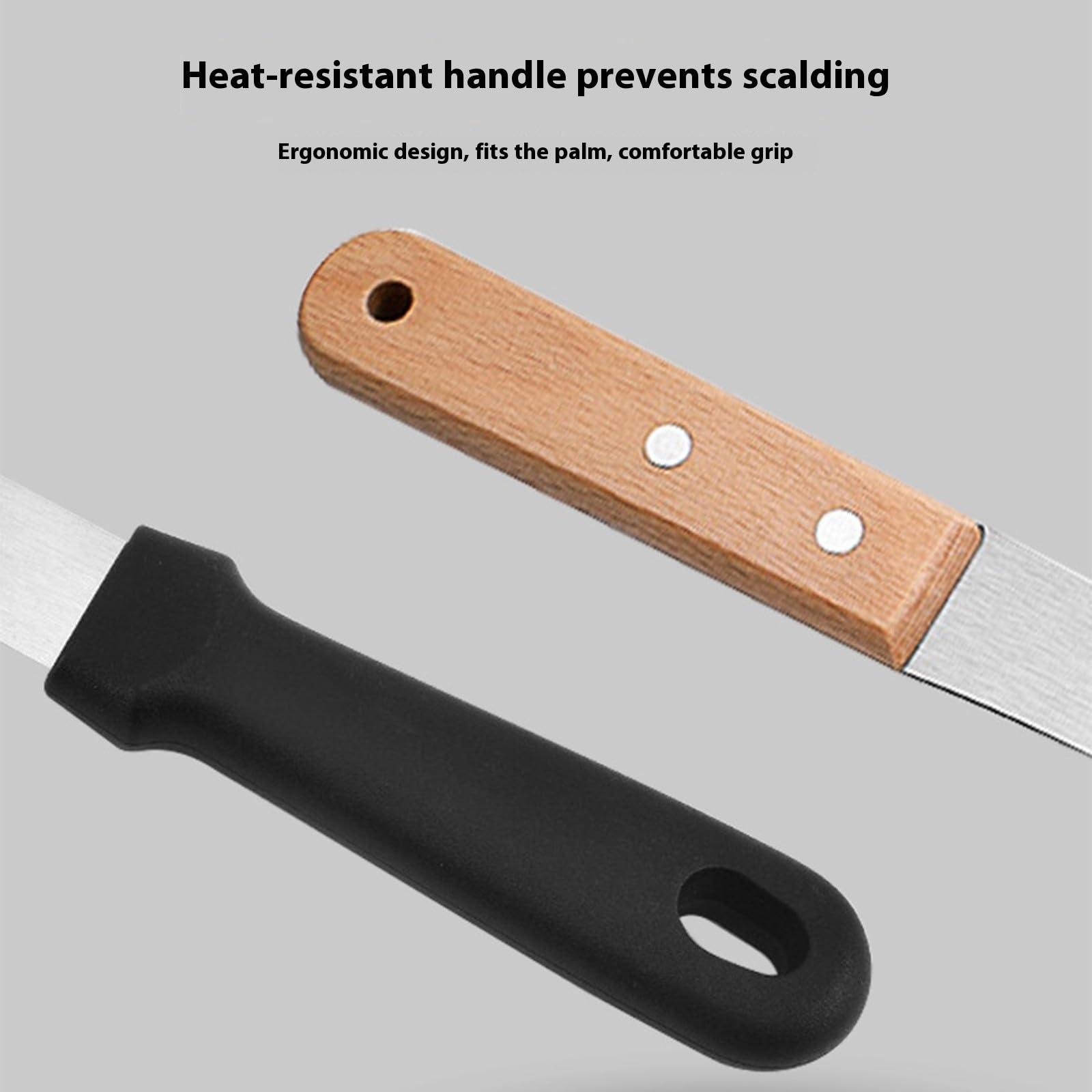 Juego de utensilios para barbacoa de 29 piezas, de acero inoxidable, mango de madera resistente al calor con bolsa organizadora, juego de herramientas para barbacoa indispensable con