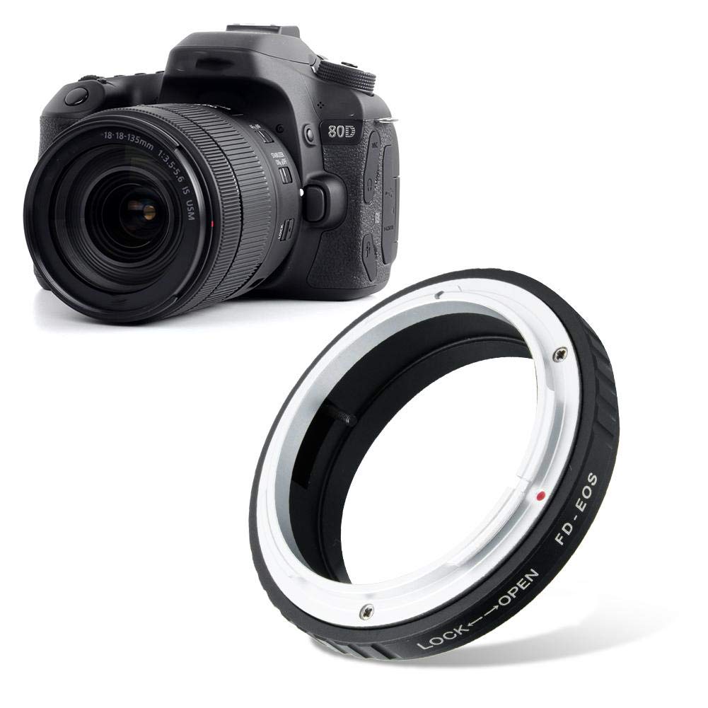 Adaptateur d'objectif Canon FD vers EOS EF, Bague d'adaptation macro FDEOS EF pour objectif à monture FD sur appareils photo reflex numériques Canon EOS EF, Contrôle enti