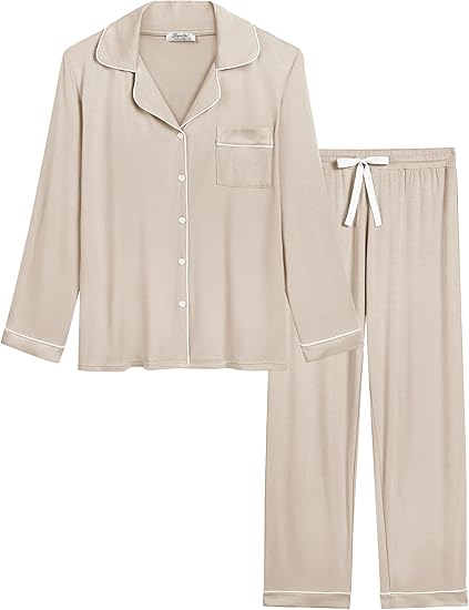 Womens Button Down Pajamas