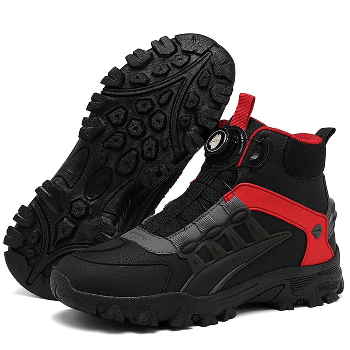 SDEQA Stivali da Moto Uomo Scarpe Racing Motocross | Stivali Touring Equitazione Antiscivolo Impermeabili Protezioni Rinforzate per Pista e Strada