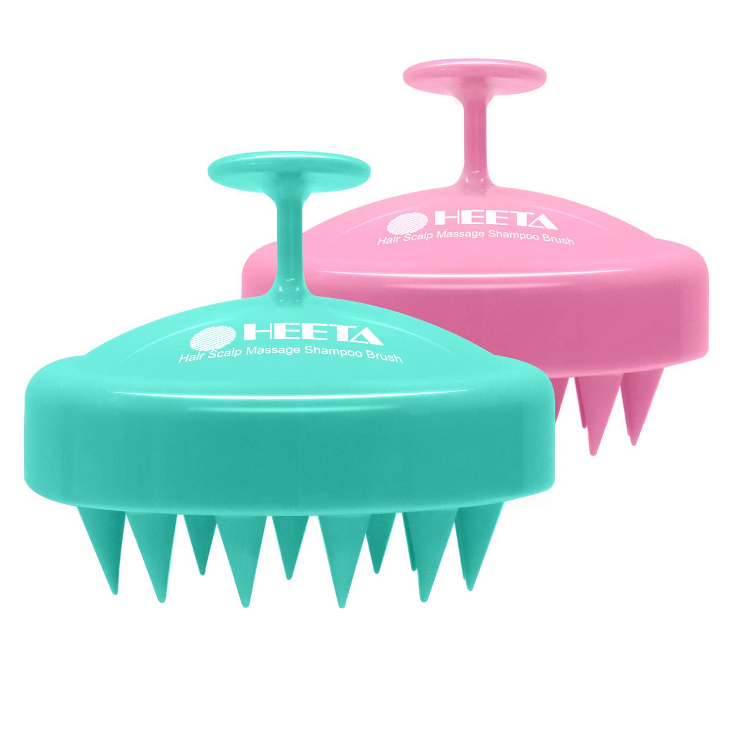 HEETA 2 Pack Hair Scalp Massager Shampoo Brush for Hair