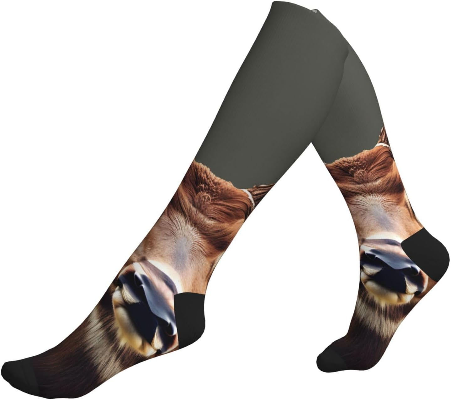 Beauty Deer Print Compression Running Socks For Men And Women Athletic Socks For Everyday Use Socks