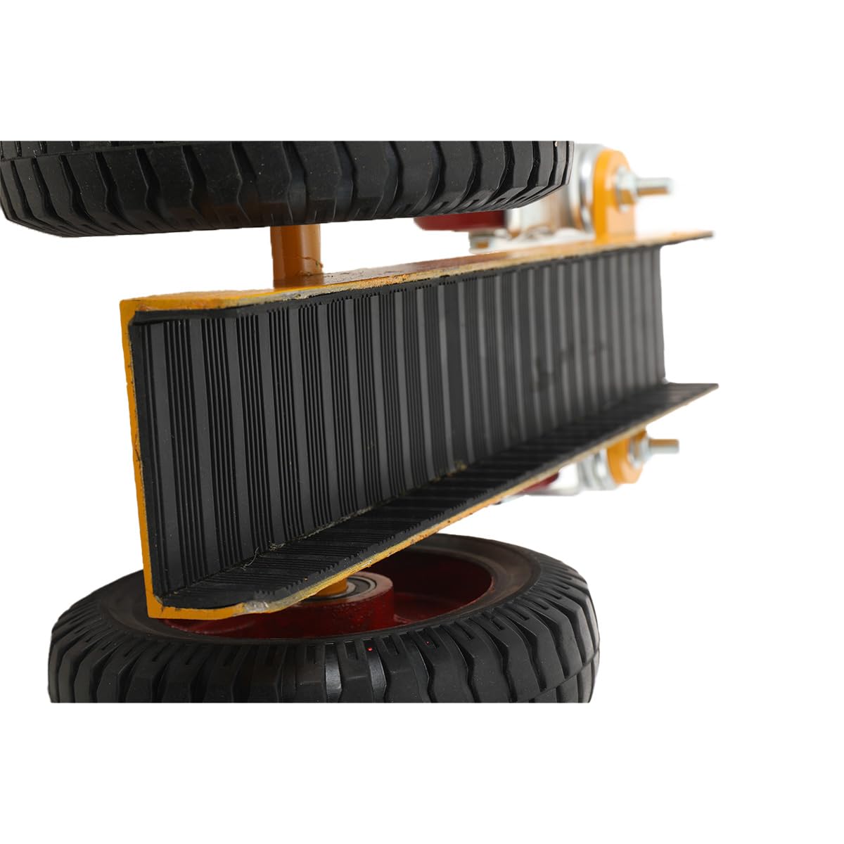 LALABU Plattenwagen, Plattentransporter mit 4 Rädern, 500 kg Tragfähigkeit, Transportwagen, Plattenkarre für Stahlplatten/Matratzen/Türen/Trockenbauplatten