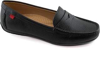 Womens Casual Comfortable Genuine Leather Lightweight Driving Moccasins Classic Fashion Penny Slip On Ladies Driving Loafer Flat Shoes