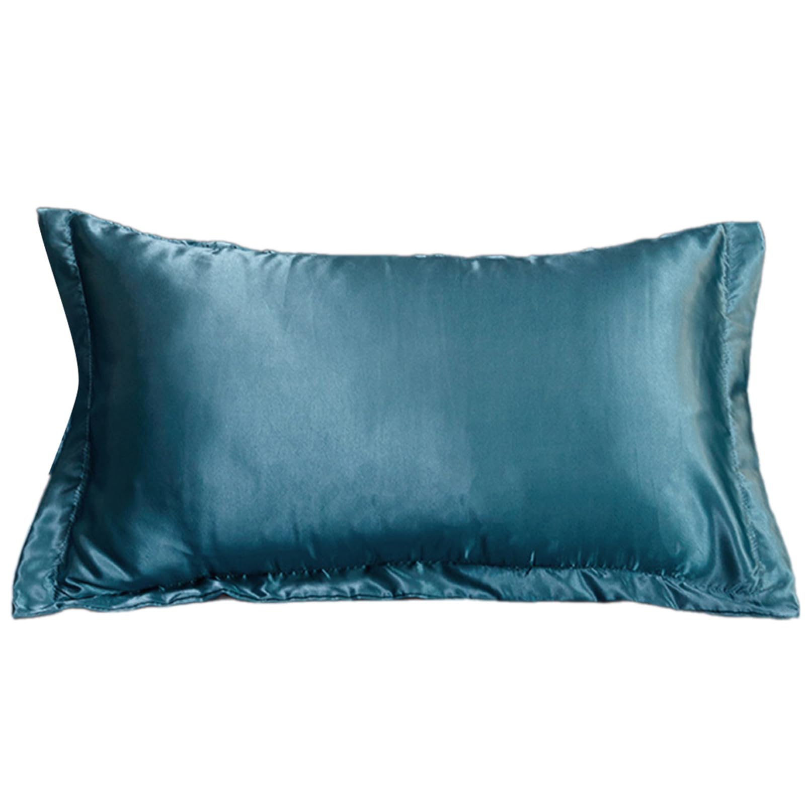 Buxuaaaa Luxurious Simulated Silk Pillowcase Colorfast Durability Pillow Sleeve Case Zippered Designing for Easy Care and Use Wicking Pillow Case
