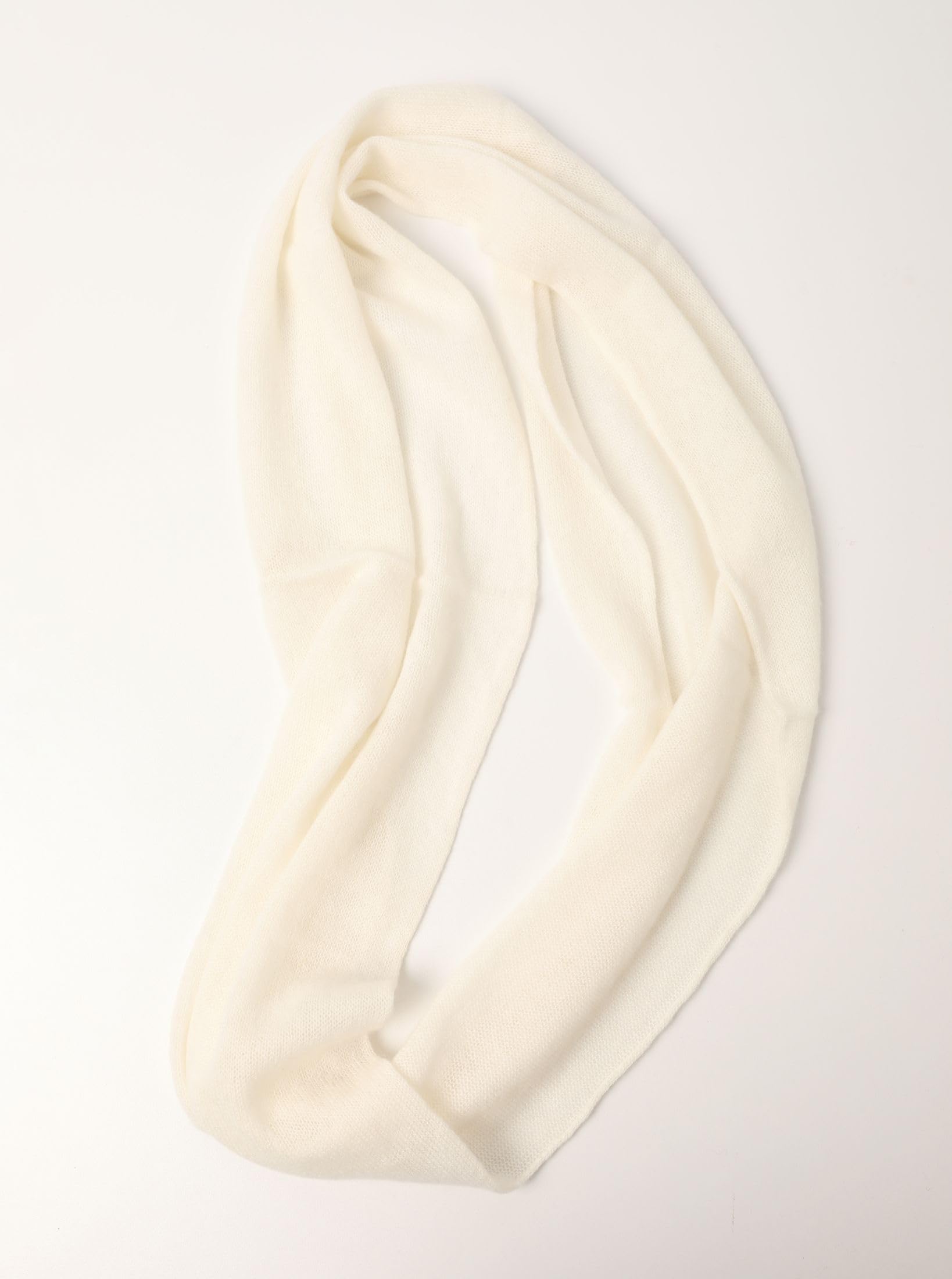 XL 100% Kaschmir-Wolle Unisex Loop Schal Cashmere Rundschal Strick-Schal Winter Rund-Halstuch Damen Herren Schlauch-Schal