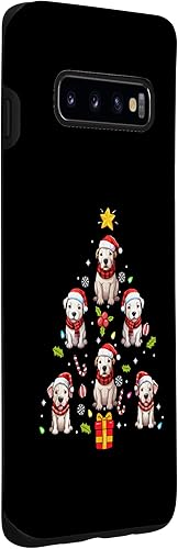 Miniatura 3 de Galaxy S10 Dogo Argentino Merry Christmas Tree Dog Ornament Case