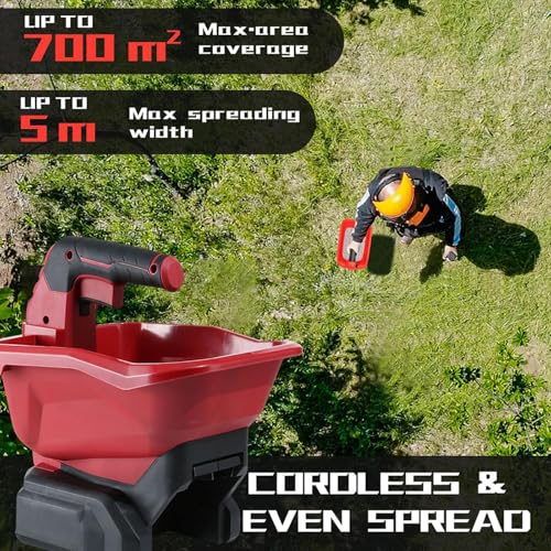 Propagador inalámbrico ajustable para fertilizante y semillas miniatura 3