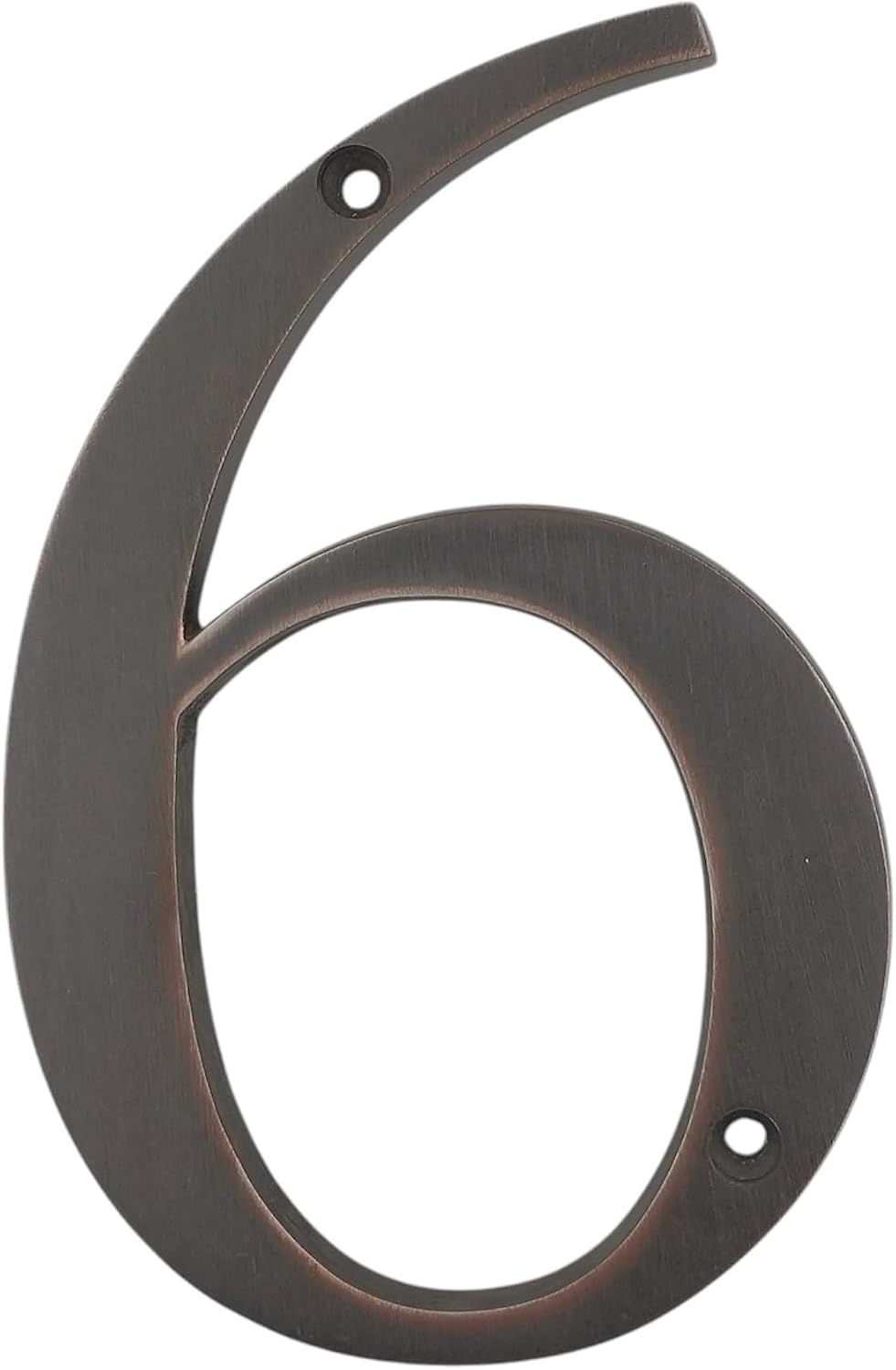 Warwick 5 Inch Bronze House Address Number Modern Door or Plaque Sign 6