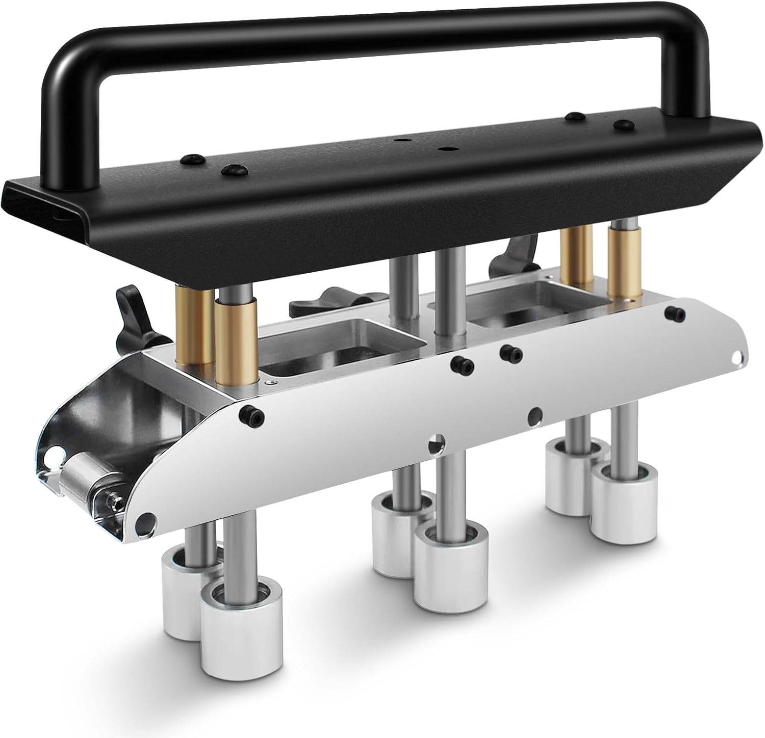 Roller Metal Bending Tool, Three-Station Roller Bender, Hand Tools Standing Seam Roofing Tools Adjustable for 0?90 Degree Angle 13?130mm Bending