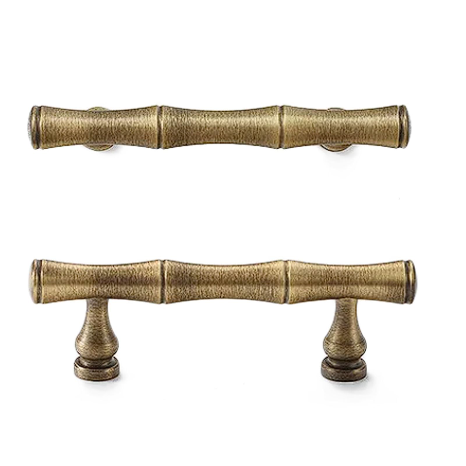 Poignée en laiton finition bambou bronze antique pour sublimer vos meubles