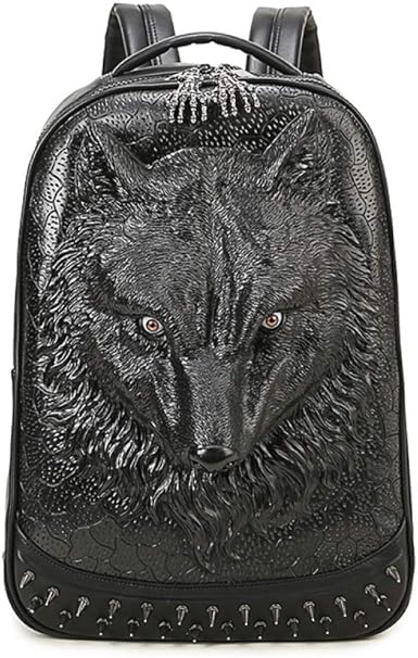 wolf head backpack