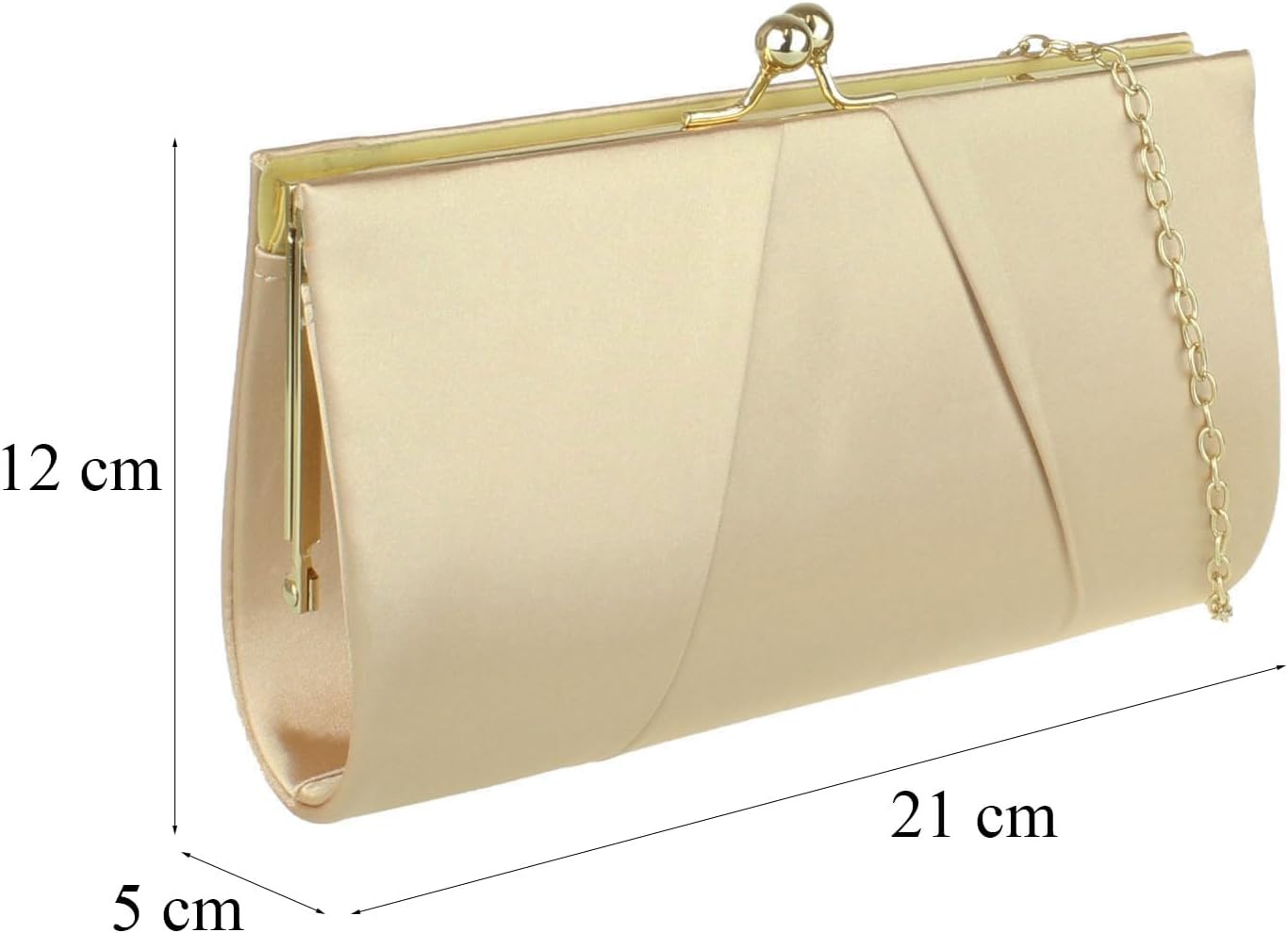 Girly HandBags Womens Ball Clasp Clutch Bag