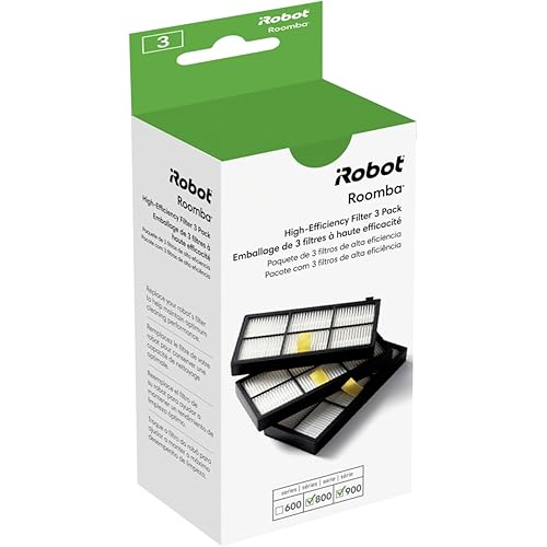 iRobot Roomba Authentic Replacement Parts - Roomba 800 and 900 Series High-Efficiency Filters (3-Pack)