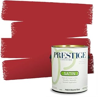 Paints Interior Paint and Primer In One, 1-Gallon, Satin, Comparable Match of Sherwin Williams* Heartthrob*