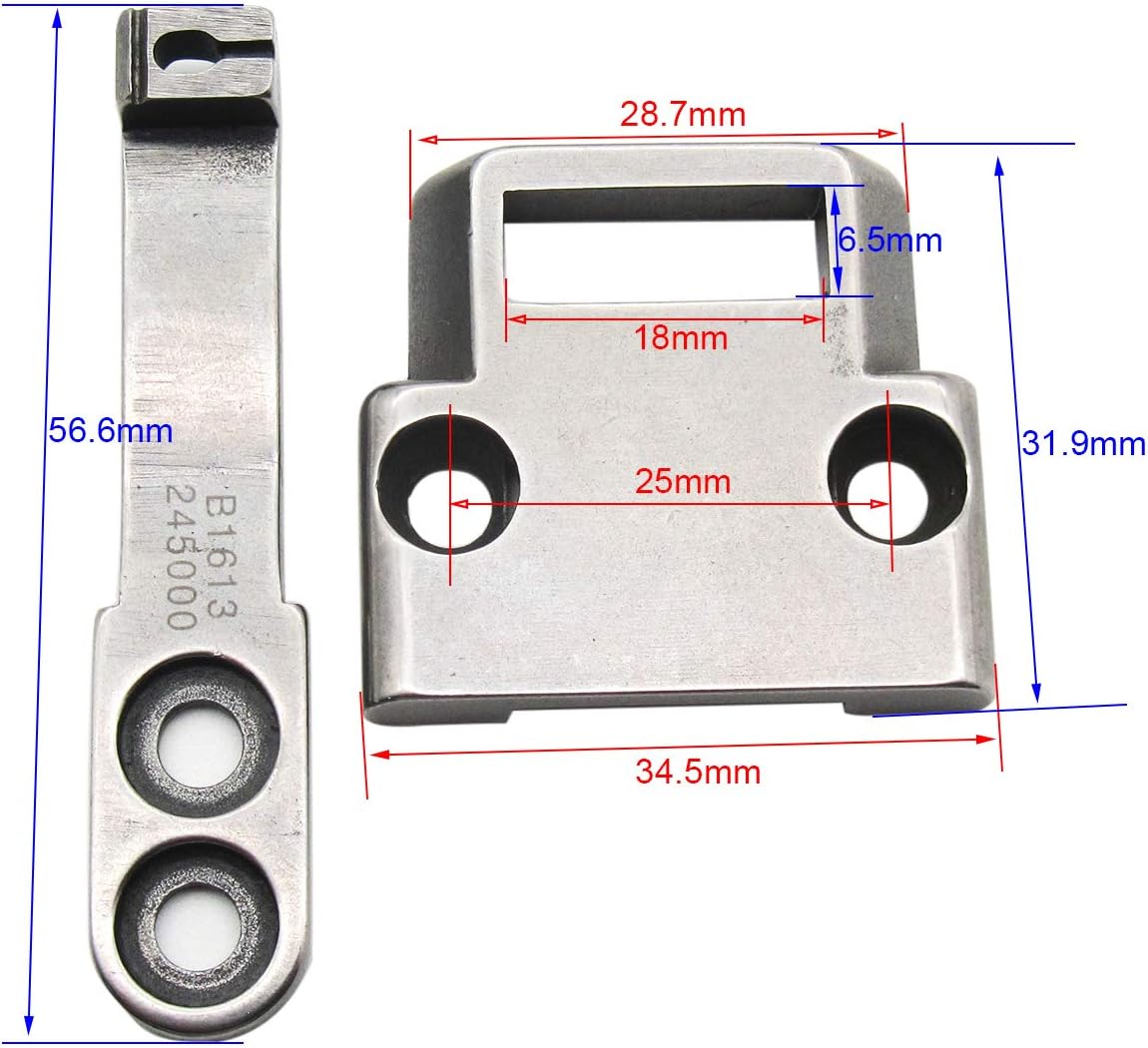ckpsms KUNPENG -1SET #B1105-245-000+B1613-245-000 Throat Plate & Feed Dog FIT for JUKI DSC-244 DSC-245 Sewing Machine