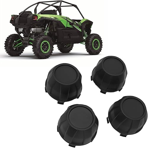 4 unidades de buje central de rueda para Teryx KRX 1000, OE 110651341, cubiertas de cubo central de polvo resistentes negras para Teryx KRX 1000