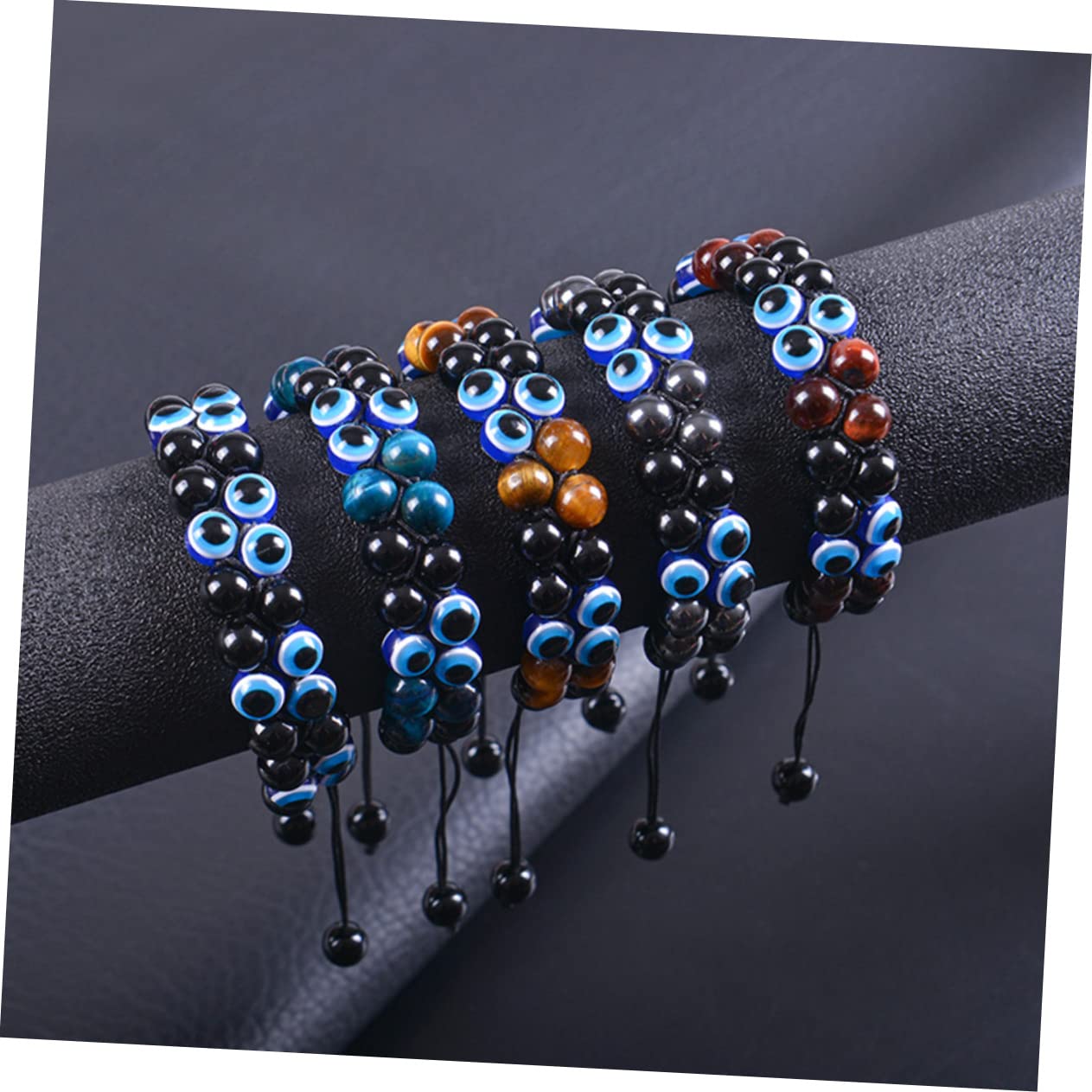 GALPADA Pulsera De Ojo De Adorno De Mano Cadena De Muñeca Pulsera Para Hombre Pulsera Creativa Pulsera De Piedra Con Cuentas De Decoración Pulsera Para Yoga Adorno De