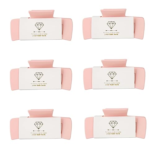 Miniatura 17 de Pinzas cuadradas para el pelo de dama de honor, despedida de soltera, 4.1 pulgadas, juego de 8 pinzas rectangulares para el cabello para despedida