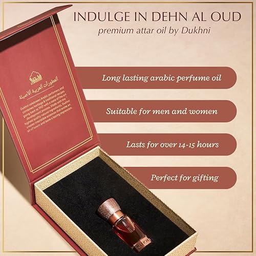 Miniatura 5 de Dukhni Dehn Al Oud Attar para el conocedor de Oud        Auténtico aceite de fragancia árabe  Regalo especial de Ramadán y Eid de lujo  1 botella x